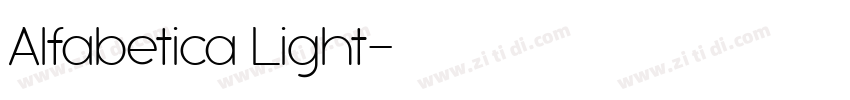 Alfabetica Light字体转换 Alfabetica Light字体转换